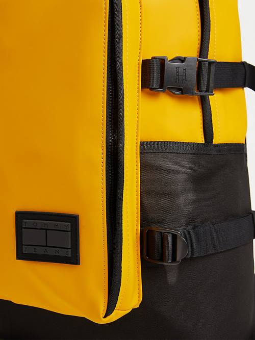 Tommy Hilfiger Urban Tommy Badge Backpack Moški Torbice Rumena | TH725DGM