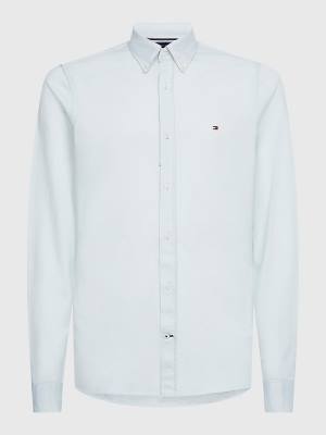 Tommy Hilfiger 1985 Essential Slim Fit Moški Srajce Zelena | TH157UHP