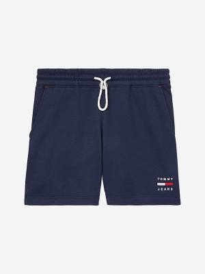 Tommy Hilfiger Adaptive Logo Ženske Kratke Hlače Modra | TH346XDH
