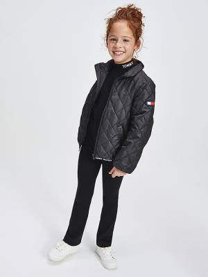 Tommy Hilfiger Diamond Quilted Dekleta Jakne Črna | TH724VFR