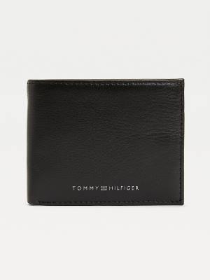 Tommy Hilfiger Downtown Small Leather Card Moški Denarnice Črna | TH106RUL
