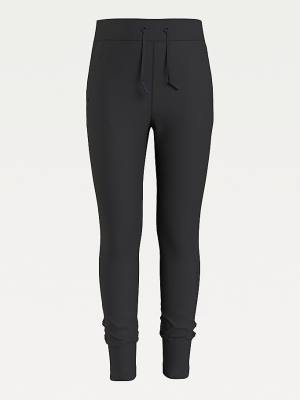 Tommy Hilfiger Essential Organic Cotton Joggers Dekleta Hlače Črna | TH396WPX