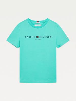 Tommy Hilfiger Essential Organic Cotton Fantje Majice Zelena | TH958DTP