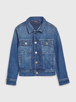 Tommy Hilfiger Faded Denim Trucker Fantje Jakne Denim | TH582RBN