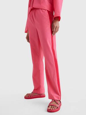 Tommy Hilfiger Prep Relaxed Side Stripe Ženske Hlače Roza | TH673CXT