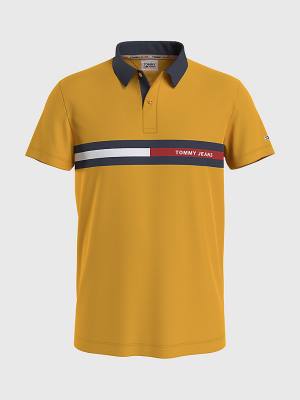 Tommy Hilfiger Regular Fit Moški Polo Majica Rumena | TH349PTL