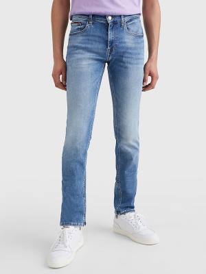 Tommy Hilfiger Scanton Slim Faded Moški Kavbojke Denim | TH290MUA