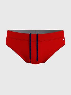 Tommy Hilfiger Solid Colour Briefs Moški Kopalke Rdeča | TH501BUZ