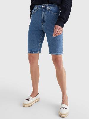 Tommy Hilfiger Straight Denim Ženske Kratke Hlače Denim | TH520LYF